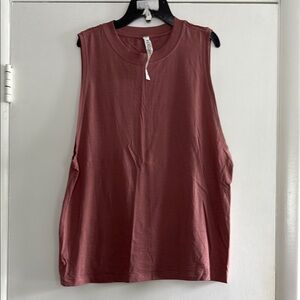 Lululemon Athletica Pink Sleeveless Muscle Tee Relaxed Fit